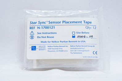 Nellcor N-1700121 Star Sync Sensor Placement Tape (x) - Box of 12